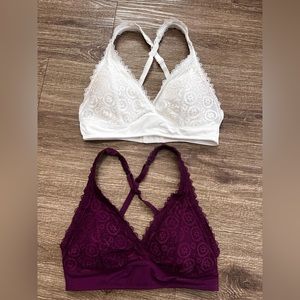 SO Intimates Lace Bralettes (2) Size Medium